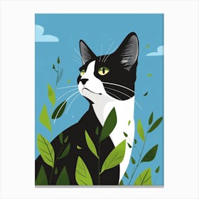 Cat In The Grass 7 Canvas Print