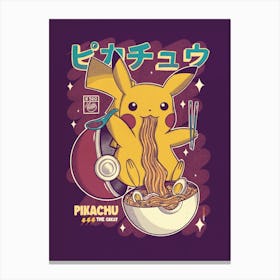 Pikachu Ramen Canvas Print