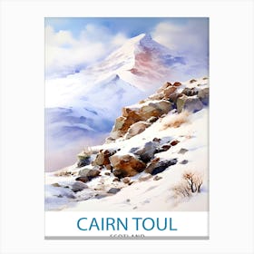 Cairn Toul Print Scottish Munro Wall Art Cairngorms National Park Decor Highland Mountains Poster Scotland Hiking Enthusiasts Gift 1 Canvas Print