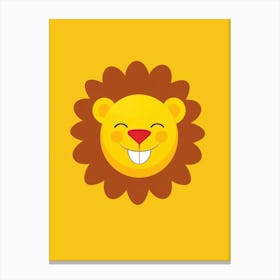 Lion Face Canvas Print