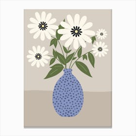 Flower Arrangement In Vase Canvas Print