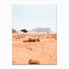 Wadi Rum desert | Jordan travel photography poster Canvas Print