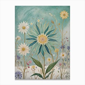 Winter Flowers Canvas Print