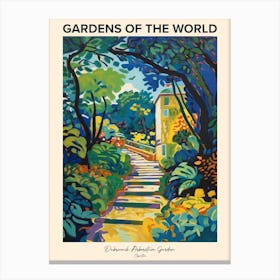 Dubrovnik Arboretum Garden Croatia Gardens Of The World Poster Canvas Print