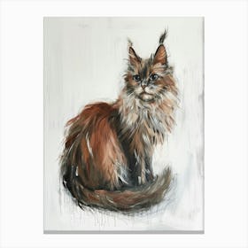 Laperm Cat Painting 2 Canvas Print