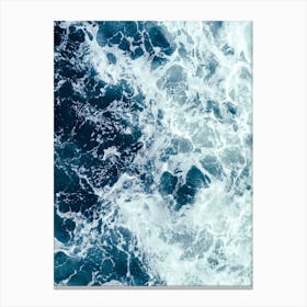 Blue Ocean Waves 1 Canvas Print