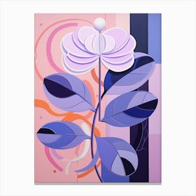Lilac 3 Hilma Af Klint Inspired Pastel Flower Painting Canvas Print