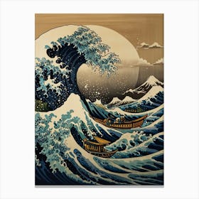 Great Wave Off Kanagawa 6 Canvas Print