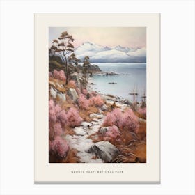 Dreamy Winter National Park Poster  Nahuel Huapi National Park Argentina 3 Canvas Print
