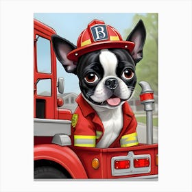 Fire Truck-Reimagined Canvas Print