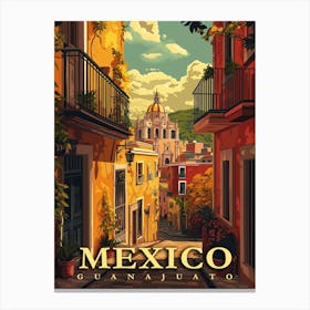 Guanajuato, Mexico Vintage Poster Canvas Print