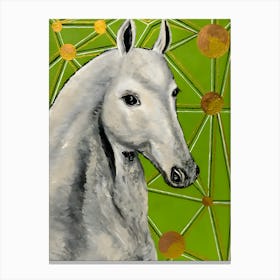 White Horse 1 Canvas Print