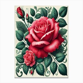 Red Roses 2 Canvas Print