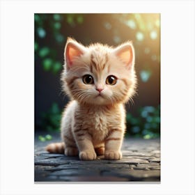 Cute Kitten 3 Canvas Print