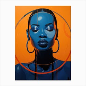 Blue Woman 4 Canvas Print