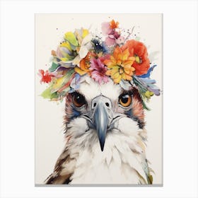 Bird With A Flower Crown Osprey 1 Canvas Print