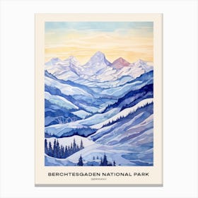 Berchtesgaden National Park Germany 3 Poster Canvas Print