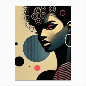 Afro Girl Canvas Print