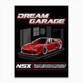 Honda NSX Red Canvas Print