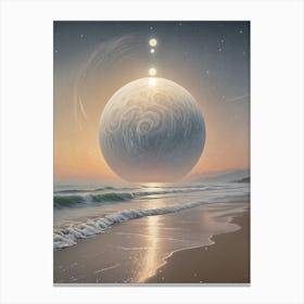 Planet Rising Canvas Print