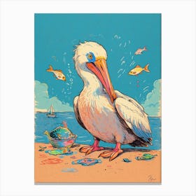 Pelican 3 Canvas Print