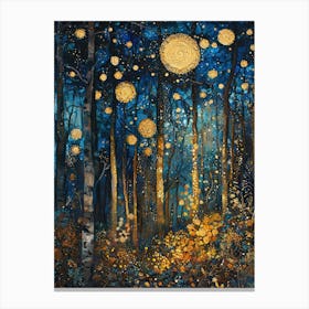 Night In The Forest 1 Canvas Print