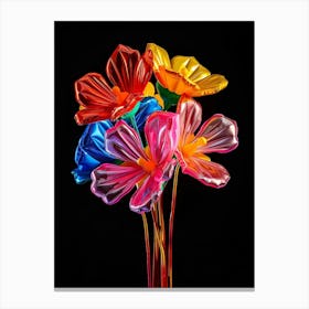 Bright Inflatable Flowers Geranium 2 Canvas Print