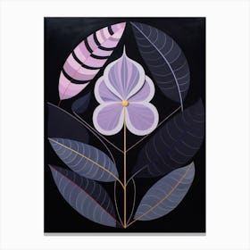 Lilac 1 Hilma Af Klint Inspired Flower Illustration Canvas Print