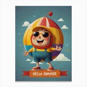 Hello Summer Canvas Print