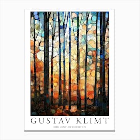 Gustav Klimt Print Trees Flower Garden Painting Klimt Exhibition Poster Painting Floral Decor Canvas Print