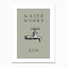Water Works Canvas Print
