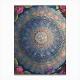 Bohemian Painting Inspired Kaleidoscope of Colors Series - 2 Canvas Print