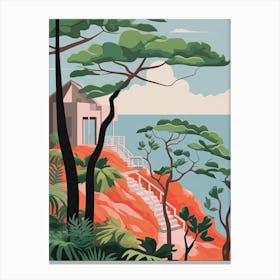 Seychelles, Graphic Illustration 2 Canvas Print