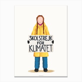 Greta Thunberg 1 Canvas Print