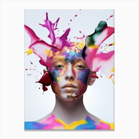 "Vibrant Body Art Photography" Canvas Print