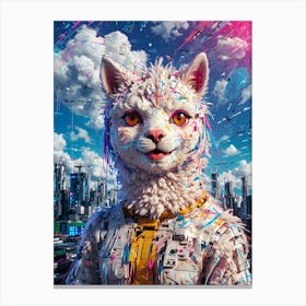 Cat In Space 1 Canvas Print