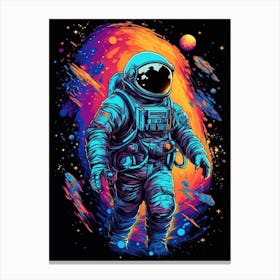 Astronaut In Space 15 Canvas Print