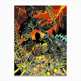 godzilla 5 Canvas Print