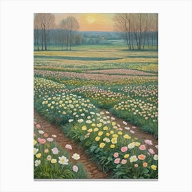 Flower Fields Canvas Print