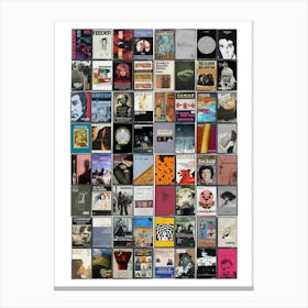 Wales Music Print - Retro Cassette Covers Canvas Print