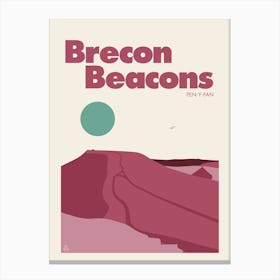 Pen Y Fan, Brecon Beacons (Pink) Canvas Print
