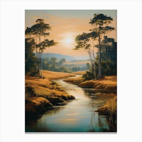 Sunset In The Savannah Canvas Print