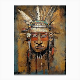 Whispers of Tradition: Native American Tribal Treasures Canvas Print