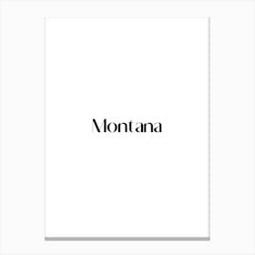 Montana city. Canvas Print