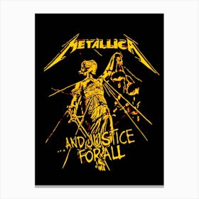 Metallichead Justice For All Canvas Print