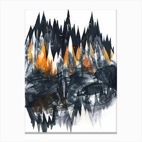 Fires On The Mountain Canvas Print