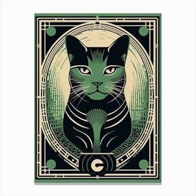 Strenght Cat Tarot Card 0 Canvas Print