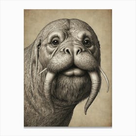 Walrus 3 Canvas Print