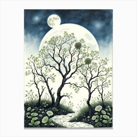 Moonlight Path Canvas Print