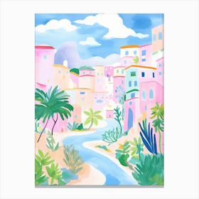 Salerno, Italy Colourful View 1 Canvas Print